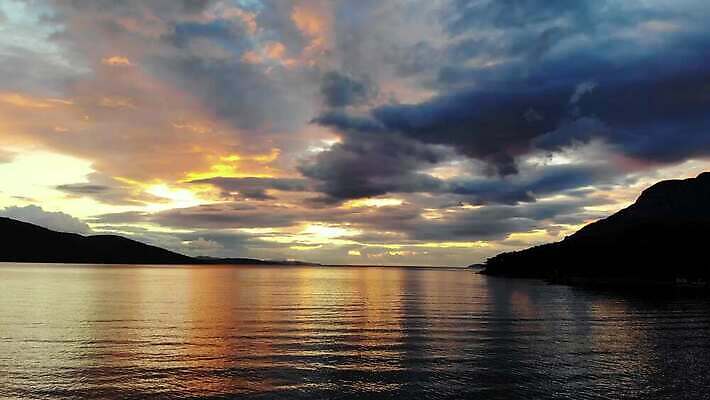 바다 자연 사람없음 일몰 수평선 4K MP4 해외동영상 클립영상 노을 생태계 동영상 파일형식