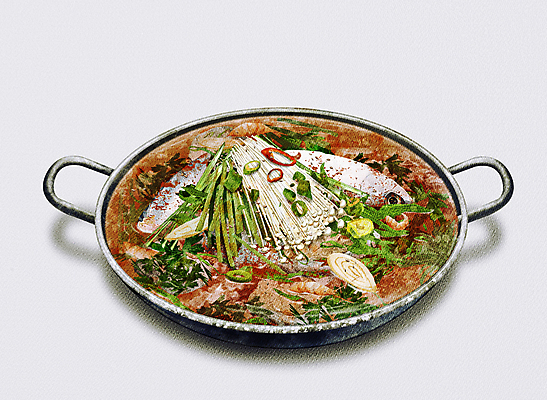 PSD 한식 일러스트 사람없음 냄비 탕 매움 매운탕 민물매운탕 디테일 국내일러스트 음식 맛 솥 파일형식