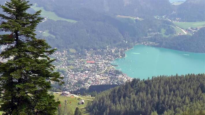 호수 휴가 산 사람없음 야외 관광지 마을 트래킹 오스트리아 알프스 타운 잘츠부르크 MP4 해외동영상 클립영상 유럽 여행 레저 도시 동영상 파일형식