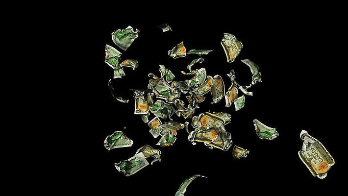 종이 백그라운드 컨셉 지폐 돈 캐나다 비즈니스 성공 사람없음 금융 경제 3D 달러 쪽지 저축 흰색 시장 재산 심볼 디지털합성 무역 투자 상업 이익 활기 애니메이션 계산서 고립 MOV 해외동영상 슬로모션 클립영상 산업 컬러 북아메리카 촬영기법 동영상 파일형식