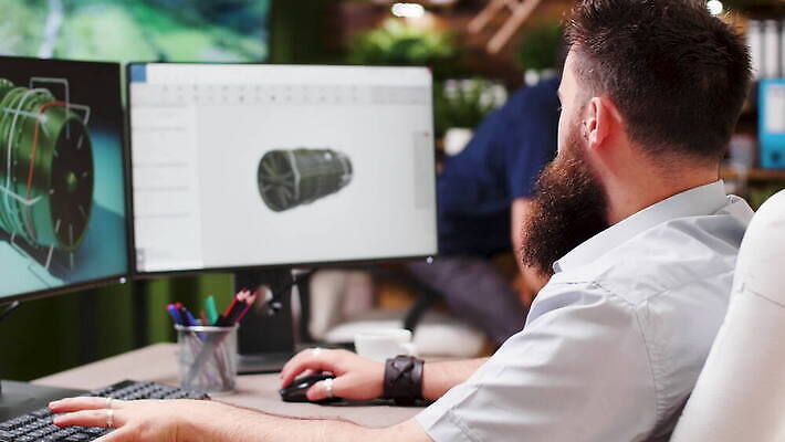 모델 디자인 여자 남자 비즈니스 미래 대화 사람 전자제품 컴퓨터 사무실 3D 스크린 기계 방 장비 과학기술 업무 그룹 엔지니어 제조 토론 디자이너 시설 그림 공학 혁명 개발 발명 소프트웨어 프로젝트 4K MOV 해외동영상 클립영상 직업 교육 컨셉 기술 말하기 작업 기술자 디지털합성 동영상 파일형식