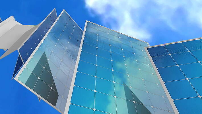 백그라운드 컨셉 하늘 지붕 미래 사람없음 파란색 햇빛 태양 환경 맑음 힘 재활용 발전기 에너지 판넬 태양에너지 애니메이션 자원 생태학 수집가 공급 MOV 해외동영상 클립영상 자연요소 직업 교육 컬러 날씨 발전소 그린에너지 친환경 동영상 파일형식