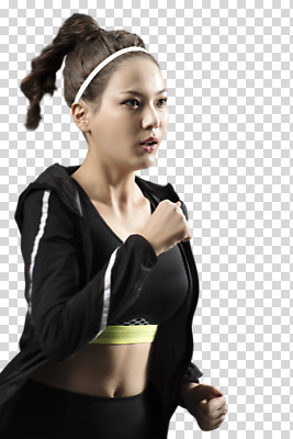 편집 편집이미지 여자 한명 누끼 상반신 20대 성인 운동복 달리기 조깅 주먹 한국인 PNG 유산소운동 성인여자한명만 편집소스 1 옷 모션 사람 동양인 청년 운동 여자한명만 성인여자만 파일형식