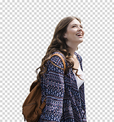 서양인 편집 편집이미지 여자 여행 배낭 한명 미소 웃음 누끼 상반신 20대 성인 여행객 올려보기 PNG 성인여자한명만 편집소스 외국인 1 가방 모션 표정 사람 청년 여자한명만 성인여자만 파일형식