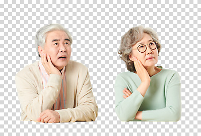 편집 편집이미지 응시 여자 할아버지 노년 남자 할머니 생각 상상 누끼 상반신 두명 노부부 턱괴기 한국인 60대 고민 PNG 노인만 안경낌 편집소스 부부 시선 감정 안경 모션 사람 동양인 성인 성인만 파일형식