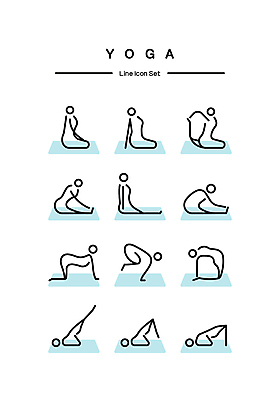 아이콘 실루엣 하늘색 요가 사람모양 앉기 사람없음 운동 스트레칭 요가자세 매트 무릎꿇기 균형 라인아이콘 다리들기 2D아이콘 AI파일 모양 웰빙 포즈 모션 촬영기법 건강 파란색 파일형식 벡터