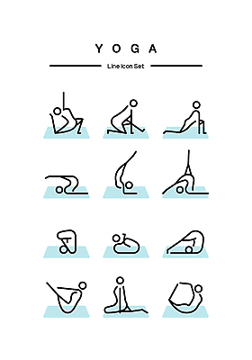 아이콘 실루엣 하늘색 요가 사람모양 앉기 사람없음 운동 스트레칭 요가자세 매트 무릎꿇기 균형 유연 라인아이콘 다리들기 2D아이콘 AI파일 모양 웰빙 포즈 모션 촬영기법 건강 파란색 파일형식 벡터