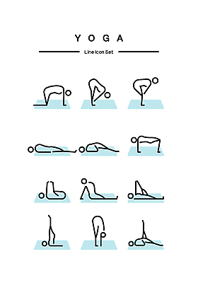 아이콘 실루엣 하늘색 요가 사람모양 허리숙이기 사람없음 눕기 운동 스트레칭 요가자세 매트 균형 라인아이콘 고양이자세 2D아이콘 AI파일 모양 웰빙 포즈 모션 촬영기법 건강 숙이기 파란색 파일형식 벡터