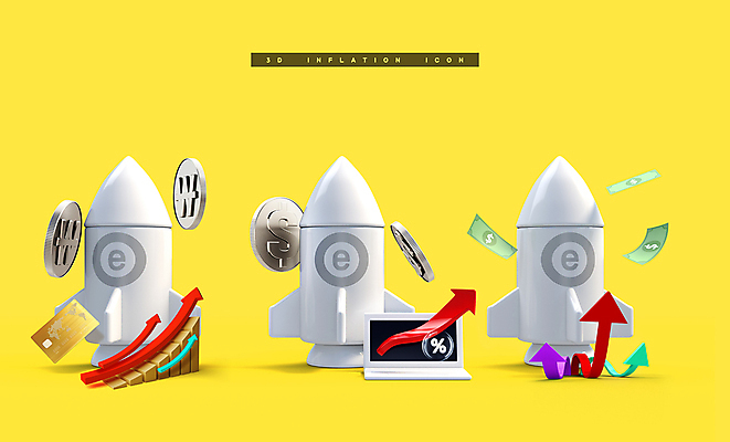 PSD 편집 편집이미지 화살표 지폐 그래프 사람없음 노트북 노란색 3D 동전 로켓 신용카드 퍼센트 막대그래프 디지털합성 상승 편집소스 인플레이션 편집3D 컬러 컨셉 돈 금융 경제 전자제품 특수기호 파일형식