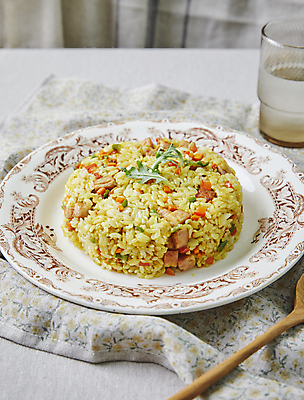 포토 JPG 사람없음 계란 당근 햄 볶음밥 루꼴라 계란볶음밥 국내포토 음식 채소 뿌리채소 육류 알 파일형식