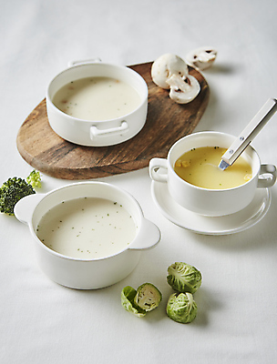 포토 JPG 치즈 사람없음 수프 흰배경 양송이 방울양배추 브로콜리스프 크림스프 국내포토 백그라운드 유제품 버섯 흰색 양배추 파일형식