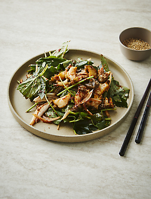 포토 JPG 반찬 사람없음 소라 무침 미나리 뿔소라 참나물 국내포토 음식 채소 어패류 나물 파일형식