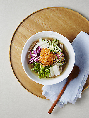 포토 JPG 한식 회색배경 오이 사람없음 적채 묵 도토리묵 묵밥 새싹채소 국내포토 음식 백그라운드 채소 회색 양배추 파일형식