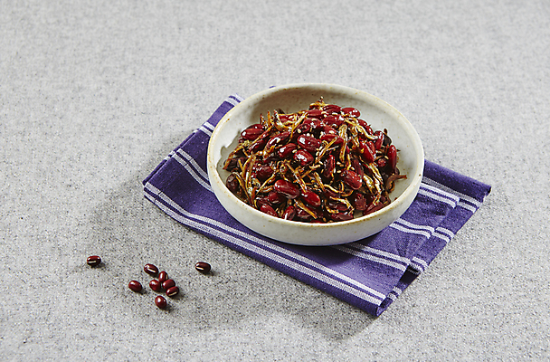 포토 JPG 회색배경 반찬 사람없음 간장 팥 조림 멸치 국내포토 음식 백그라운드 어류 회색 양념 파일형식