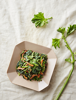 포토 JPG 반찬 사람없음 볶음 건새우 호박잎 베이지색배경 국내포토 음식 백그라운드 잎 새우 건조 베이지색 파일형식