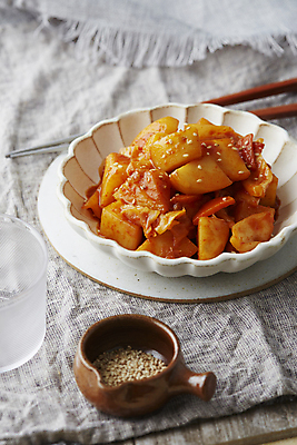 포토 JPG 반찬 감자 사람없음 고추장 매움 감자조림 국내포토 음식 채소 양념 맛 조림 파일형식