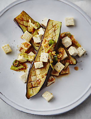 포토 JPG 가지 사람없음 간장 두부 대파 가지구이 두부부침 국내포토 채소 양념 구이 파 부침 파일형식