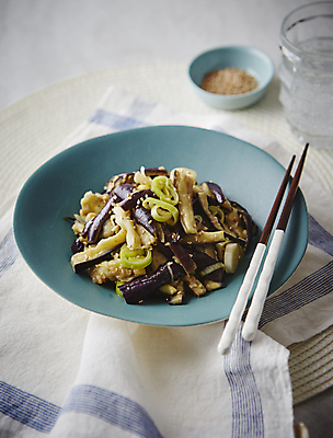 포토 JPG 가지 반찬 사람없음 대파 가지볶음 국내포토 음식 채소 볶음 파 파일형식