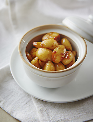 포토 JPG 반찬 마늘 사람없음 흰배경 간장 조림 국내포토 음식 백그라운드 채소 흰색 양념 파일형식