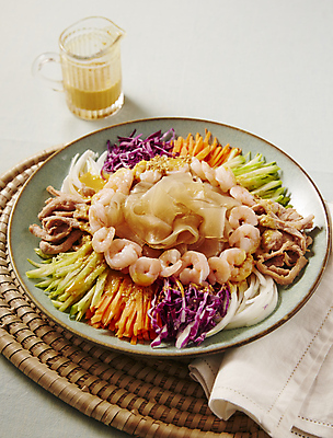 포토 JPG 실내 사람없음 중식 식탁보 받침대 흰배경 양장피 국내포토 음식 백그라운드 내부 흰색 파일형식