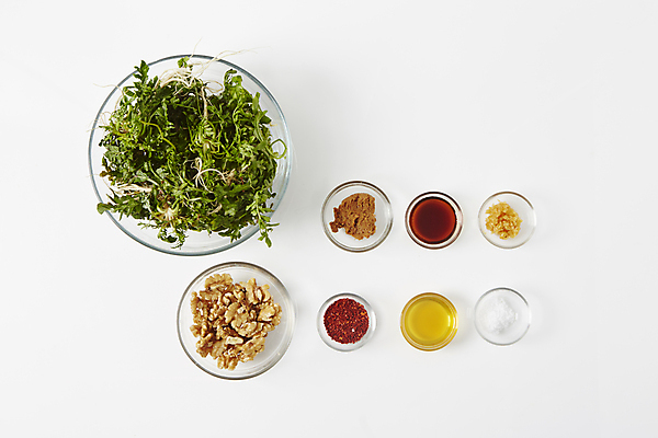 포토 JPG 식재료 실내 사람없음 하이앵글 된장 흰배경 간장 호두 소금 고춧가루 냉이 다진마늘 국내포토 뷰포인트 백그라운드 채소 내부 견과류 흰색 양념 가루 파일형식