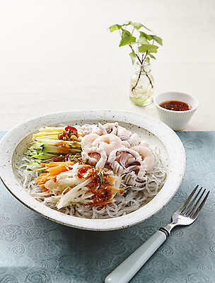 포토 JPG 오이 새우 사람없음 당근 고명 양념 해산물 오징어 지단 당면 비빔면 비빔당면 국내포토 음식 채소 연체동물 뿌리채소 갑각류 수중동물 파일형식