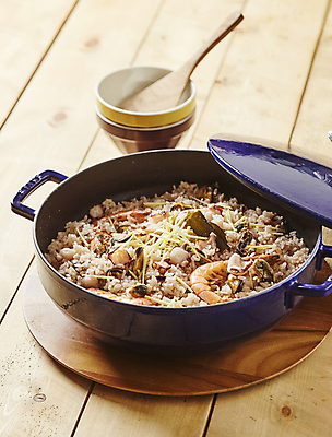 포토 JPG 새우 사람없음 홍합 문어 해물밥 나무배경 생강채 해산물솥밥 국내포토 백그라운드 밥 어패류 연체동물 갑각류 수중동물 생강 돌솥밥 파일형식