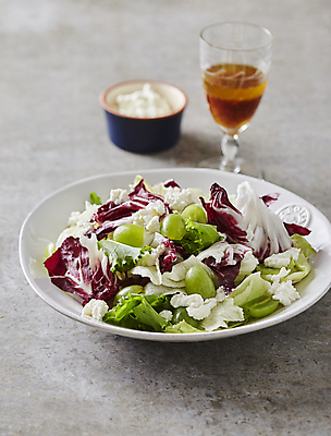 포토 JPG 회색배경 실내 사람없음 샐러드 소스 건강식 페타치즈 라디치오 국내포토 음식 백그라운드 치즈 내부 회색 양념 치커리 파일형식