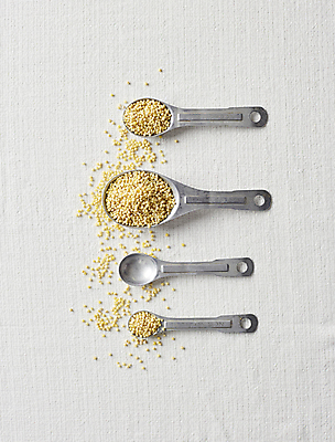 포토 JPG 식재료 실내 사람없음 하이앵글 숟가락 흰배경 일렬 잡곡 조 차조 국내포토 뷰포인트 백그라운드 곡류 수저 내부 흰색 파일형식