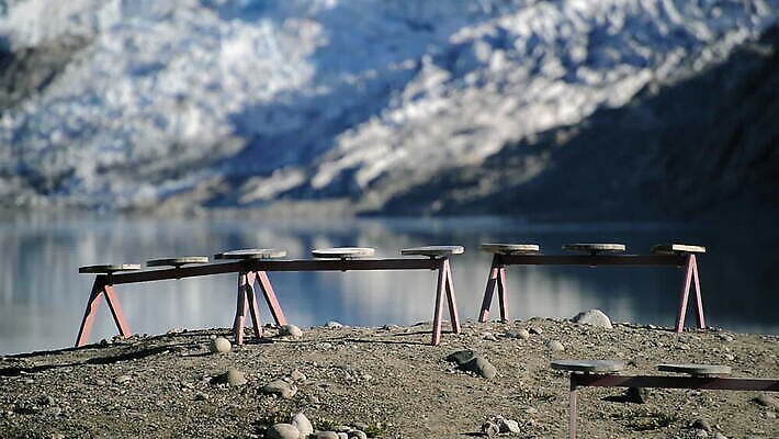 벤치 의자 사람없음 야외 반사 평화 빙하 먼지 그린란드 결석 MOV 해외동영상 클립영상 섬 가구 컨셉 덴마크 동영상 파일형식