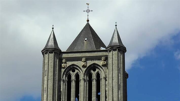 종교 여행 건축양식 사람없음 탑 중세 역사 닫기 묘사 벨기에 고딕 랜드마크 숭배 MP4 해외동영상 클립영상 건축물 건축 모션 동영상 서유럽 파일형식
