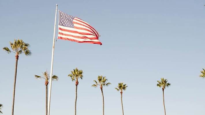 물결 상징 여행 백그라운드 하늘 바람 휴가 사람없음 여름 야자수 햇빛 뷰티 맑음 미국 꿈 자유 분위기 성조기 심볼 심플 캘리포니아 태평양 애국심 할리우드 로스앤젤레스 독립 전국 카피스페이스 4K 산타모니카 MP4 해외동영상 클립영상 자연요소 나무 계절 바다 컨셉 북아메리카 날씨 태양 공백 국기 동영상 파일형식