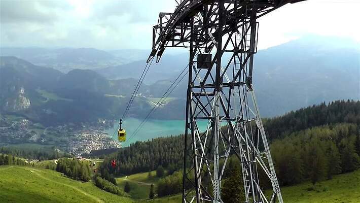 호수 휴가 산 사람없음 야외 관광지 마을 오스트리아 알프스 타운 잘츠부르크 MP4 해외동영상 클립영상 유럽 여행 도시 동영상 파일형식