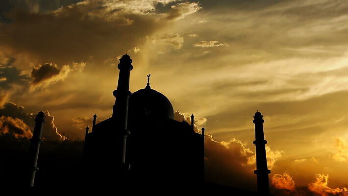 사람없음 건물 일몰 궁전 무덤 역사 저녁 땅 랜드마크 아그라 4K MOV 해외동영상 클립영상 건축물 고건축 노을 야간 동영상 파일형식