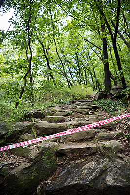 포토 JPG 주간 나무 산 사람없음 야외 통제 산속 돌계단 등산로 성남 안전선 진입금지 출입금지 폴리스라인 국내포토 자연요소 식물 계단 등산 금지 돌_바위 경기도 파일형식