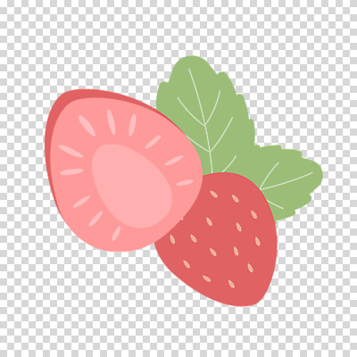 편집 편집이미지 딸기 단면 누끼 사람없음 PNG 편집소스 딸기잎 잎 과일 파일형식
