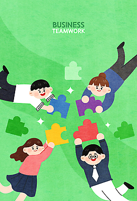 전신 여자 남자 일러스트 비즈니스 협력 함께함 들기 여러명 상반신 성인 연두색 비즈니스맨 비즈니스우먼 동료 퍼즐조각 맞추기 성인만 국내일러스트 AI파일 조각 다수 컨셉 관계 모션 사람 초록색 직장인 퍼즐 파일형식 벡터