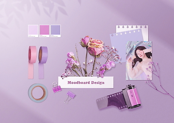 PSD 편집이미지 여자 종이 그림자 한명 상반신 20대 성인 눕기 장미 눈감음 보라색 한국인 분위기 감성 사진필름 드라이플라워 서류집게 의료성형뷰티 성인여자한명만 마스킹테이프 무드보드 이미지편집 1 디자인 꽃 컬러 컨셉 모션 집게 사람 동양인 청년 필름 테이프 여자한명만 성인여자만 파일형식