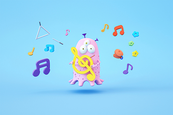 PSD 편집 편집이미지 캐릭터 디자인 교육 꽃 음악 하늘색 음표 3D캐릭터 들기 사람없음 3D소스 3D 디지털합성 트라이앵글 음악교육 몬스터 에듀 에듀케이션 캐스터네츠 편집소스 편집3D 식물 기호 모션 문화예술 타악기 파란색 파일형식