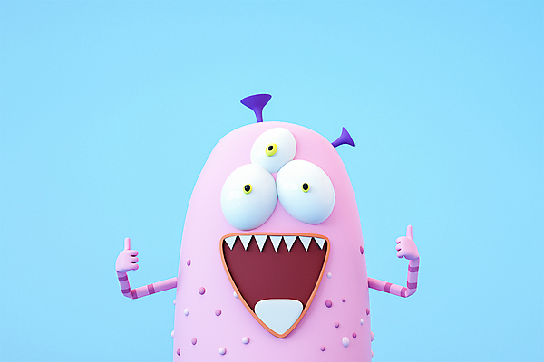 PSD 편집 편집이미지 캐릭터 디자인 하늘색 3D캐릭터 웃음 사람없음 3D소스 3D 손들기 엄지손가락 최고 디지털합성 몬스터 편집소스 편집3D 손가락 모션 표정 파란색 파일형식