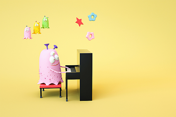 PSD 편집 편집이미지 캐릭터 디자인 교육 꽃 별 음악 연주 3D캐릭터 세마리 사람없음 노란색 3D소스 3D 피아노 디지털합성 음악교육 몬스터 에듀 에듀케이션 편집소스 편집3D 자연요소 식물 컬러 문화예술 3 건반악기 파일형식