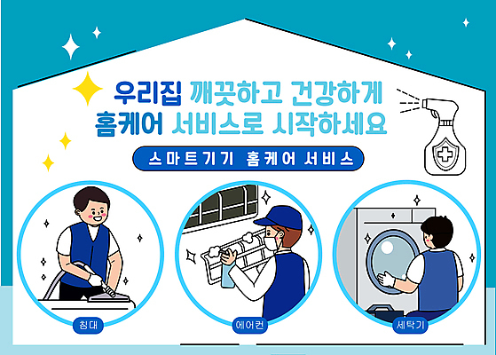 전신 남자 하늘색 일러스트 들기 상반신 성인 세명 반짝임 앞치마 청소 에어컨 세제 서비스 분무기 청소기 닦기 세탁기 청소부 필터 성인남자만 집모양 청소업체 홈케어 국내일러스트 AI파일 모양 직업 모션 관리 사람 파란색 전자제품 가전제품 청소도구 남자만 성인만 파일형식 벡터
