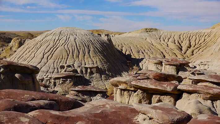 공원 자연 산 멕시코 건조 국립공원 사람없음 야외 가로 스터디 계곡 미국 사막 탐험 외계인 황무지 사암 뉴멕시코 전국 지질학 특별함 불모지 4K 건조기후 MP4 해외동영상 클립영상 공공시설 교육 컨셉 북아메리카 학습 미확인물체 돌_바위 생태계 동영상 파일형식