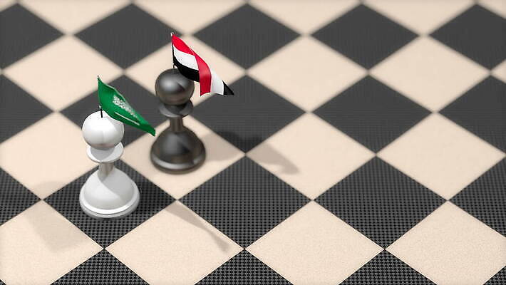 조각 컨셉 관계 협력 협상 사람없음 경제 게임 깃발 도움 체스말 체스 계획 충돌 무역 대륙 전쟁 방문 사우디아라비아 동맹 휘장 예멘 위기 이슈 침범 토너먼트 4K MOV 해외동영상 클립영상 산업 비즈니스 중동 놀이 말_게임 동영상 파일형식