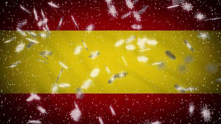 디자인 행복 백그라운드 크리스마스 겨울 패턴 모션 바람 휴가 기념 불꽃놀이 사람없음 컴퓨터그래픽 파란색 빛 냉동 축제 추위 축하 깃발 직물 인사 눈송이 고리 스페인 떨어짐 묘기 연도 디지털합성 법 해피뉴이어 스포트라이트 애니메이션 눈보라 마드리드 스페인어 4K MOV 해외동영상 클립영상 자연요소 계절 기념일 감정 유럽 컬러 컨셉 무늬 놀이 날씨 눈_날씨 그래픽 새해인사 예절 동영상 파일형식