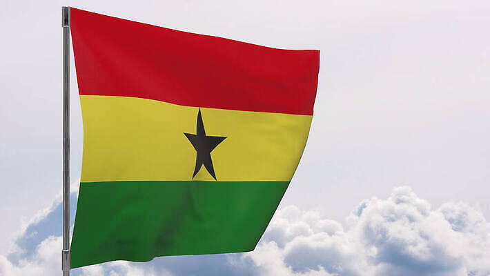 배너 물결 백그라운드 하늘 바람 사람없음 파란색 흰색 깃발 깃대 봉 애국심 가나 전국 4K MOV 해외동영상 클립영상 자연요소 컬러 날씨 동영상 파일형식 서아프리카