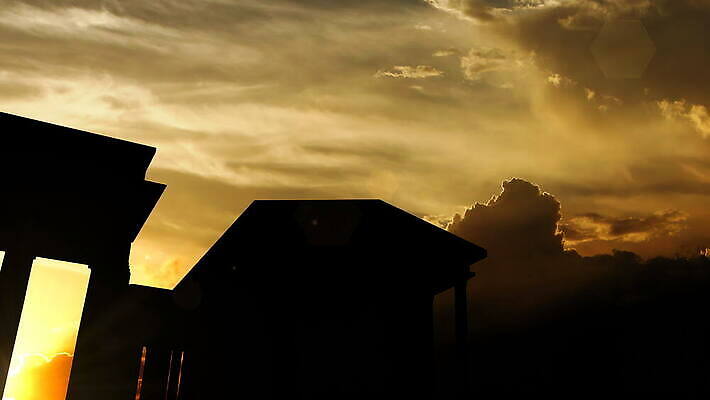 실루엣 그림자 사람없음 건물 일몰 역사 저녁 그늘 땅 베를린 랜드마크 4K MOV 해외동영상 클립영상 건축물 독일 촬영기법 노을 야간 동영상 파일형식