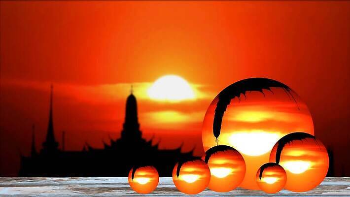 구름 실루엣 종교 문화 바다 여행 요트 불교 공 태국 자연 유리 하늘 휴식 바닥 항해 풍경 사람없음 태양 일출 항구 일몰 산책 만 사찰 정상 야간 크리스탈 명상 장면 포트 돛대 넘어짐 방법 숭배 수평선 4K MOV 해외동영상 클립영상 자연요소 아시아 컨셉 배_교통 종교건축 교통시설 모션 재질 촬영기법 노을 광석 생태계 동영상 파일형식