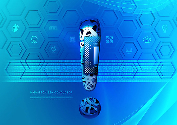 PSD 편집이미지 기술 정보기술 사람없음 파란색 믿음 느낌표 톱니바퀴 하이테크 반도체 반도체산업 IT산업 반도체칩 카피스페이스 이미지편집 기호 감정 산업 컬러 공백 메모리칩 파일형식
