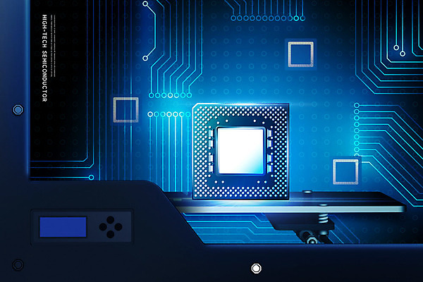 PSD 편집이미지 기술 정보기술 사람없음 파란색 빛 검은색 하이테크 반도체 반도체산업 IT산업 반도체칩 카피스페이스 이미지편집 산업 컬러 공백 메모리칩 파일형식